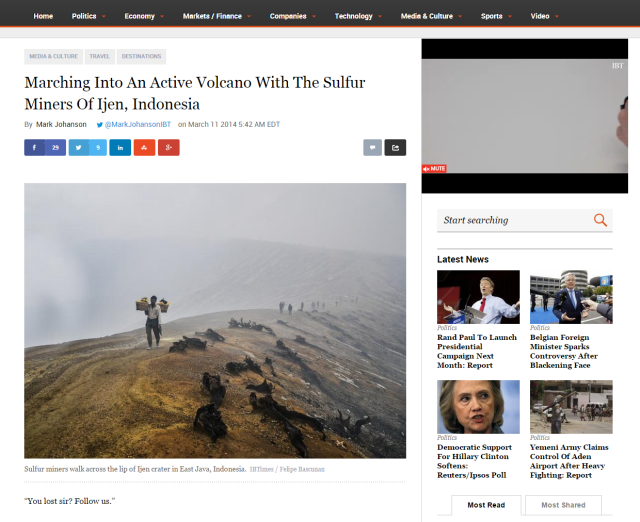 Marching Into An Active Volcano With The Sulfur Miners Of Ijen, Indonesia