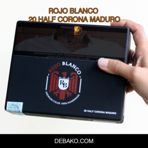 ROJO BLANCO 20 HALF CORONA MADURO